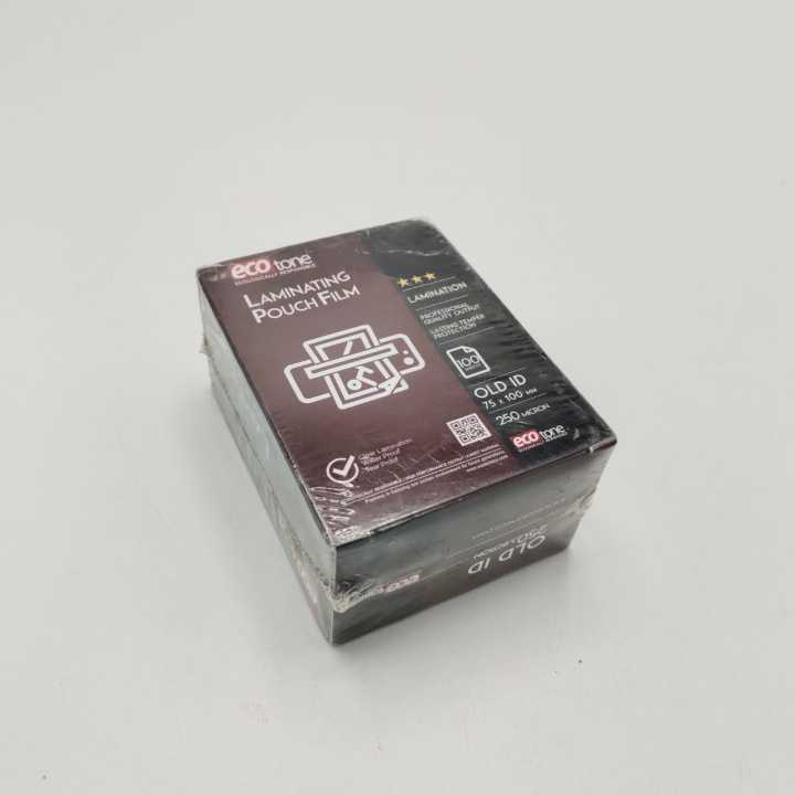 Ecotone Laminating Pouch Film Old ID 75 x 100 mm 250 Micron Lamination Film - 100 Sheets