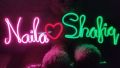 Gift for Him & Her - Couple Name Neon Sign Customized Gift - 10 Letter and Adapter -Best for Photography & studio lightning. 