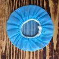 Flex Fabric Headphone Earpad Covers with 100 Pcs Disposable Hygienic Sanitary Earpads Ear Pads - black & blue. 