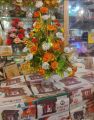 Flower basket home decoration. 