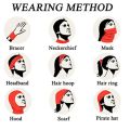5 Pcs Unisex Seamless Neck Gaiter Face Mask UV Sun Protection Magic Face Cover Scarf Dust Wind for Hiking Cycling. 