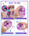 Flying Orb Ball Toy, Mini Drone Toys, UFO Magic Flying Ball Toy with Lights, Hover Boomerang,Fidget Flying Spinner, Cool Toys Gifts, Flying Ball Toys, Hover Orb Pro Spinner with Colorful Lights, Magic Mini Drone for Kids,. 