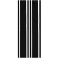 2pcs 72 inch x3 inch DIY Black Car Body Vinyl Racing Stripe Pinstripe Decal Stickers New. 
