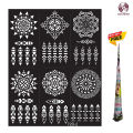 Mehndi Stickers | New Mehndi Stickers Six Design Sheet | Mehndi | Mehndi Design | Mehndi Stickers | Mehndi Stencils | Pack of 6 Mehndi Henna Design Sticker. 