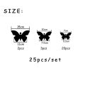 Acrylic 3D 25 Piece Butterfly Mirror Wall Stickers DIY Fashion Home Living Room Bedroom TV Background Wall Decoration Stickers Wall Art. 