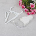 2Pcs/Set White PVC Body Fat Caliper Measure Tape Tester Fitness for Lose Weight. 