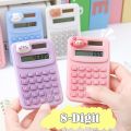 High-quality Plastic Mini Calculator 8-Digit Cute Math Calculator Portable Cartoon Accounting Calculator Office. 