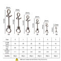 KESFISHING 30pcs Quick Lock Snap Fishing Connector Fishhook Lures Tackle Pesca Fishing Accessories. 