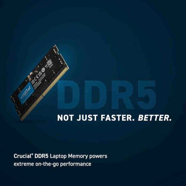 16 GB DDR5 LAPTOP RAM CRUCIAL (2 year warranty)