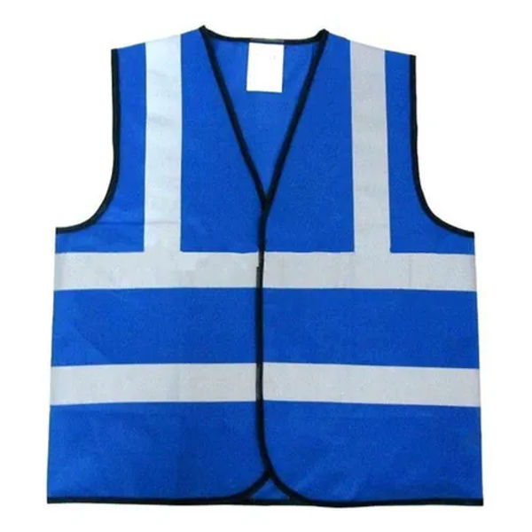 High Visibility Reflective Safety Vest Jacket - Blue Color, 60G - One Size Fits Most