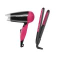 Westpoint 2 in 1 Hair Care Set WF-6912 - Professional Hair Straightener Wet / Dry Straightening Ceramic Flat Iron | Professional Ionic Hair Dryer Hair Blow Dryer for Fast Drying. 