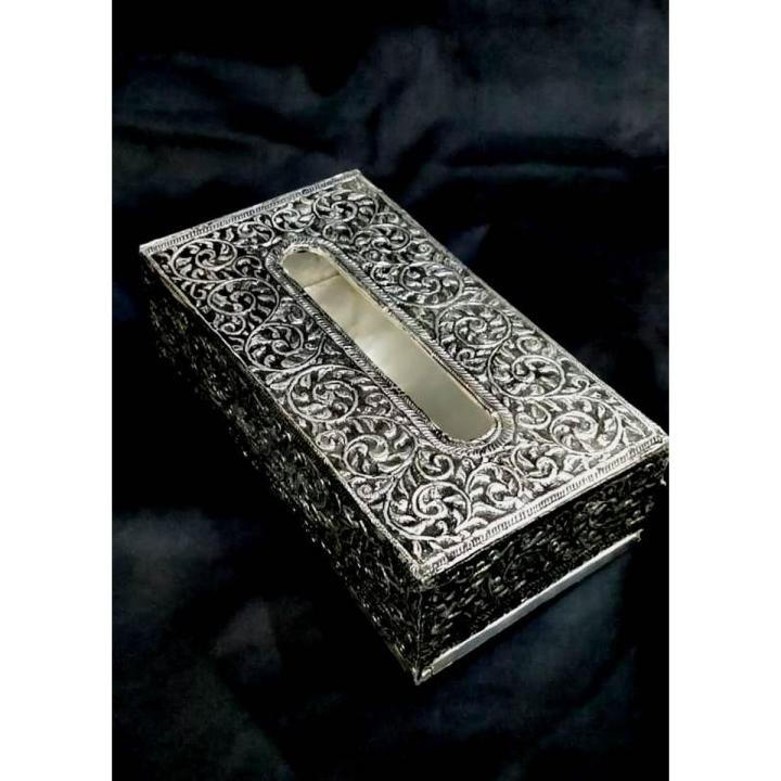 Tissue Box Alumunium work / Handicraft / Foil Work / Vip's Creation