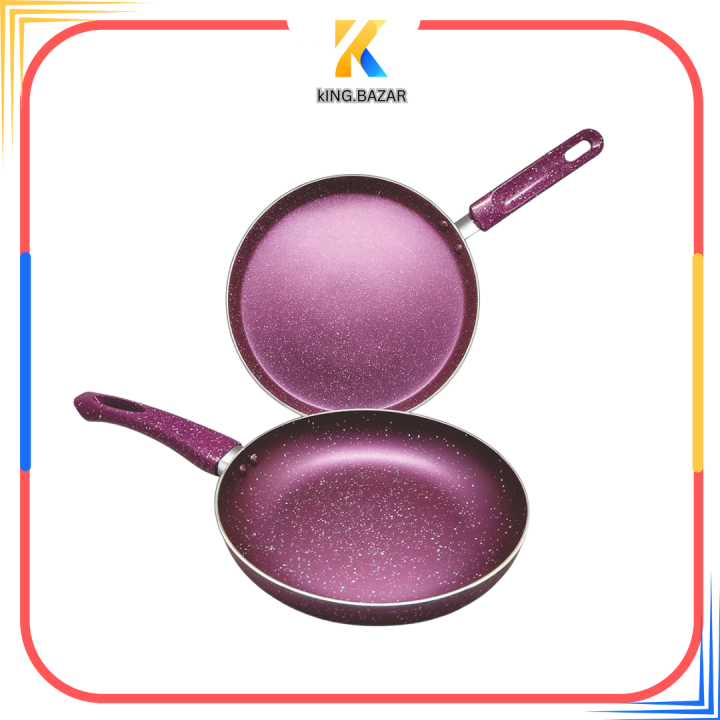 AR Non Stick Fry Pan Multi Color purple