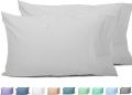 Premium Quality Solid Color Pack of 2 Cotton Pillowcase 20" by 30". 