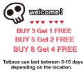 Anime Jujutsu Kaisen Saint Seiya Cartoon Temporary Tattoos Inuyasha Art Decal Sleeve Tattoo Sticker for Woman Men. 