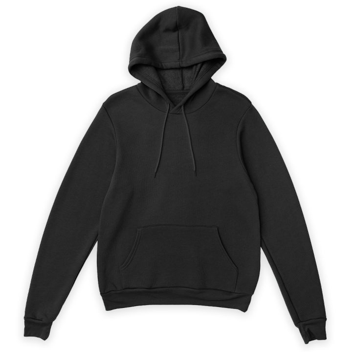 GROOVY|Dark Black Relax Fit Hoodie|Hoodies for men
