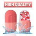 Silicone Ice Roller Facial Massage for Cryotherapy - Beauty Skin Care Massage for Collagen Regrowth & Skin Strengthening - Enhance Your Natural Glow/Reusable Facial Treatment to Tighten & Tone Skin & De-Puff The Eye Area. 