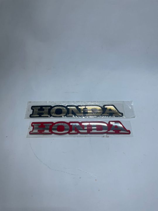 honda red / blue monogram plain decal sticker for car , decal sticker Emblem , trademark , sign , symbol , mark , stamp , monogram , motif , badge , design , logo, shield , figure