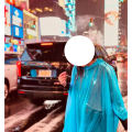 Women Yellow Raincoat Jacket,Unisex Kids Clear EVA Rain Coat Costume. 