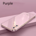 Olige Luxury 6D Plating Case For Apple iPhone X XS with Ring Silicone Square Frame Soft Phone Case Shiny Bling Back Cover. 