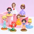 PinShang YNC Disney Princess Figure Cute Figures Collectibles Snow White,Bella,Elsa,Sophia,Ariel Figure Cake Toy Topper Gift. 