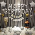 Grey White and Golden Special Birthday Theme. 