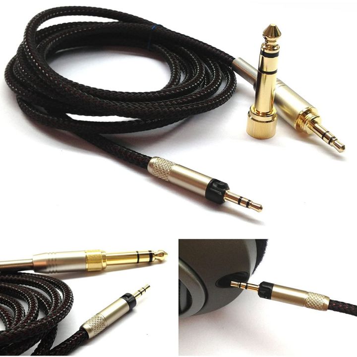 NewFantasia Replacement Audio Upgrade Cable for Sennheiser HD598 / HD558 / HD518 / HD598 Cs / HD599 / HD569 / HD579 Headphones 1.2meters/4feet