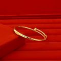 Sand gold jewelry niche design 5201314 love engraving bracelet, women stay together, meet the favorite push and pull bracelets. 
