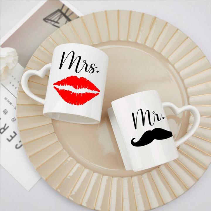 Custom Couple Mug Set, Mr Mrs Mugs