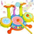 Drum Set With Mic/Drumstick For Kids. 