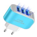 Portable 3USB candy charger LED light-emitting mobile phone charger Smart multi port USB charger Travel charger. 