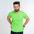 Basic Parrot Green Half Sleeve T-shirt. 