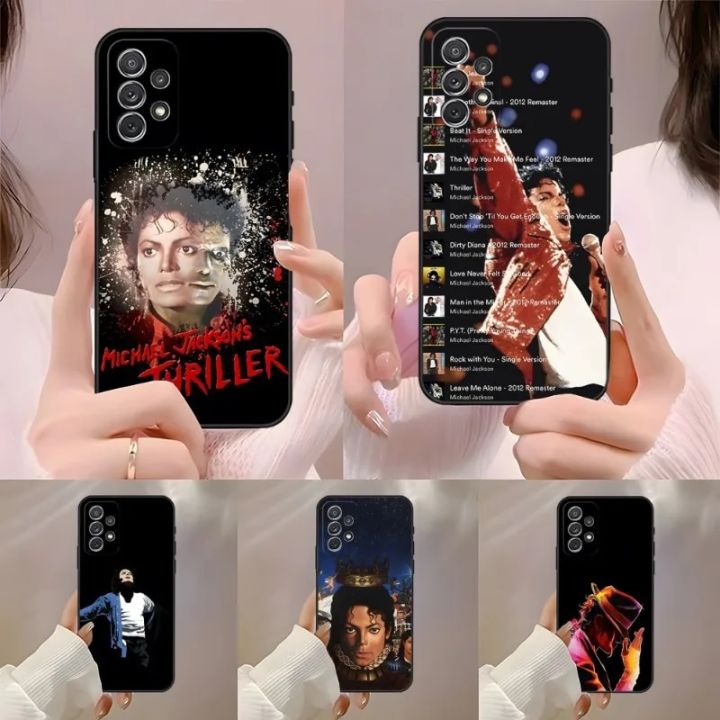 Michael Jackson Dance Music Phone Case For Samsung Galaxy A31 A33 A52 A13 A02 A53 A50 A73 A72 A40 A20 A23 A54 A14 A34 Back Cover