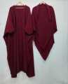 Elegant Khimar Abaya with 2-Layer Hijab. 