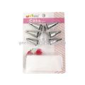 8 PCS/Set Silicone Icing Piping Cream Pastry Bag + 6 Stainless Steel Nozzle Set DIY Cake Decorating Tips Bakeware Utensil for Cook Tool & Gadget Sets. 