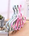 Flower Scarf Belt Hanger Multi-function Plastic Scarf Hanger 5 Holes Hanging Towel Scarf Tie Necklace Jewelry Saving Space Hangers. 