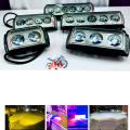 Driving LED Lens Projector ( 1pcs ) - Driving LED Fog Light -  Dolphin Projector Spotlight For car & Bike - White yellow flash Light 6 function Motorcycle light. 