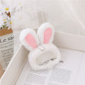 Cartoon Kirby Cute Pink Plush Doll Pendant Cross Dressing Rabbit Ear Bag Jewelry Soft Girl Birthday Gift Decorations Hot Selling. 