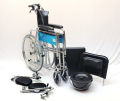 Imported High Quality Reclining Wheelchair With Cushion & Commode With Adjustable Back & Leg Restty. 