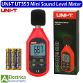 UT353 Digital LCD Mini Handheld Sound Level Meter Noise Audio Volume Detector Decibel Monitoring Tester 30-130dB by electrica. 