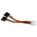 4 Pin Ide Molex To 15 Pin 2 Serial Sata Hard Drive Power Adapter Cables 3.5 Inch Sata Hard Disk Computer 4pin To 15pin Ide Cable. 
