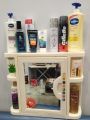 Fancy & stylish washroom cabinet with Glass Mirror door. 