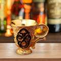 Metal Cup Tumbler Gifts Vintage Glass for Holiday Hotel Home. 