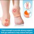 Silicone Gel Heel Pad Socks for Pain Relief | Full Foot Moisturizing Gel Heel Socks for Cracked Heels, Heel Support  | Soft Foot Protector Socks for Women & Men | Anti-Crack Gel Pads, Ideal for Long Hours & Foot Care|Silicon Socks for women and men. 