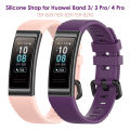 Wrist Bracelet for Huawei Band 3 Strap Silicone Band 4 Pro Sports Bands Replacement Wristband Accessories Purple Pink Rubber. 
