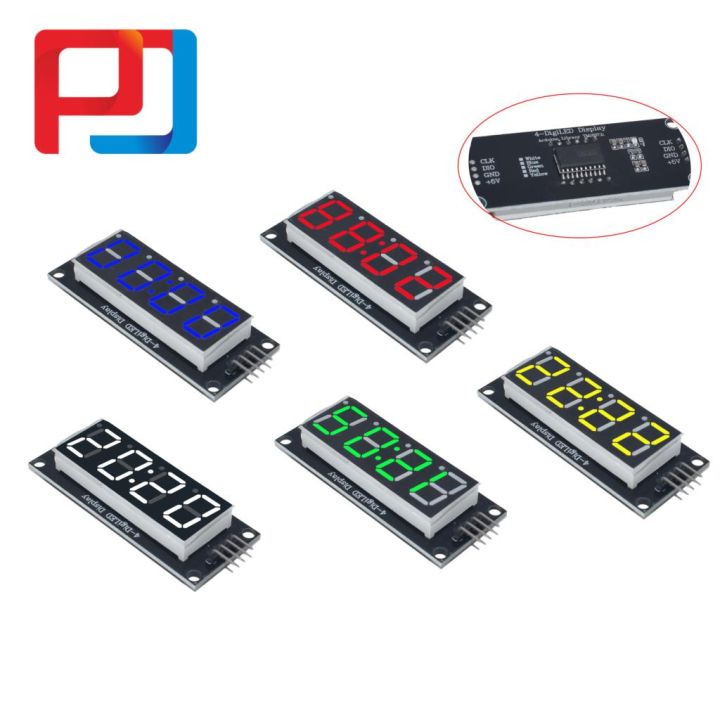 TM1637%204-Digit%20Digital%20LED%200.56%20Display%20Tube%20Decimal%207%20Segments%20Clock%20Double%20Dots%20Module%200.56%20inch%20W/R/G/B/Y%20Display%20For%20Arduino%20-%20Image%203