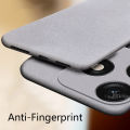 Biruiqu For Tecno Spark 10C Shockproof Anti Slip Soft TPU Sandstone Matte Back Case Cover. 