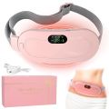 Period Cramp Relief Belt – Portable Electric Menstrual Heating Pad with Massager | Rechargeable Heated Belly Belt for Women & Girls | 3 Heat Levels & 4 Vibration Modes | Warm Compress for Menstrual Pain, Back Pain & Abdominal Relief. 