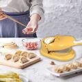 GlobalStar 2 in 1 Dumpling Maker Gujiya, Samosa Maker, Momos Maker Machine, Dumpling Mould for Gujiya Ghughra Making Kitchen Dumpling Puri Maker. 
