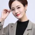 Square Rimelss Reading Glasses Flexible Presbyterian Eye Glasses With Case Resin Clear Lens Frameless Glass Frame Men Folding Magnifier Glasses. 